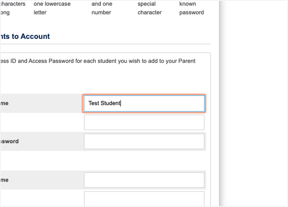 Type Student Name