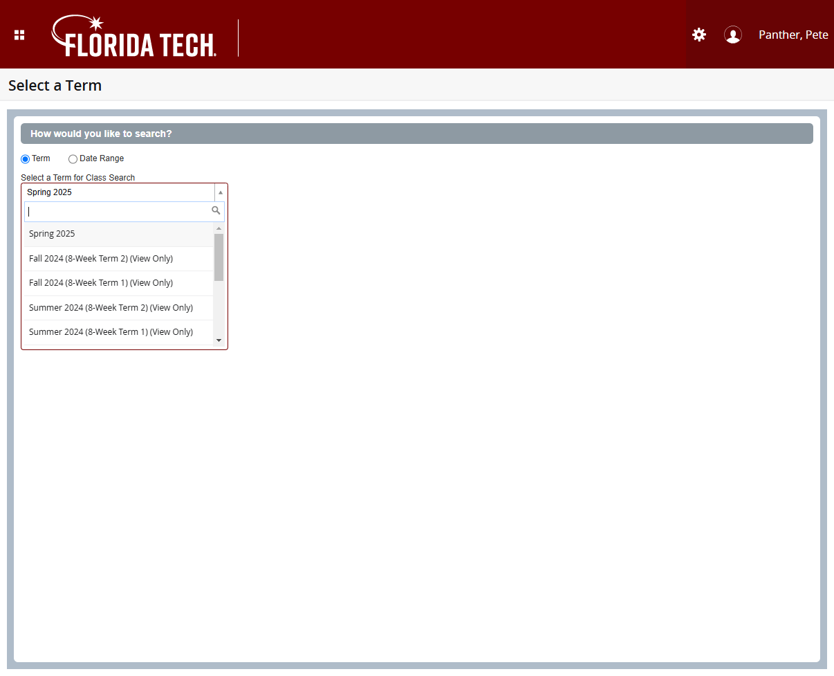 Click on the term you want to browse