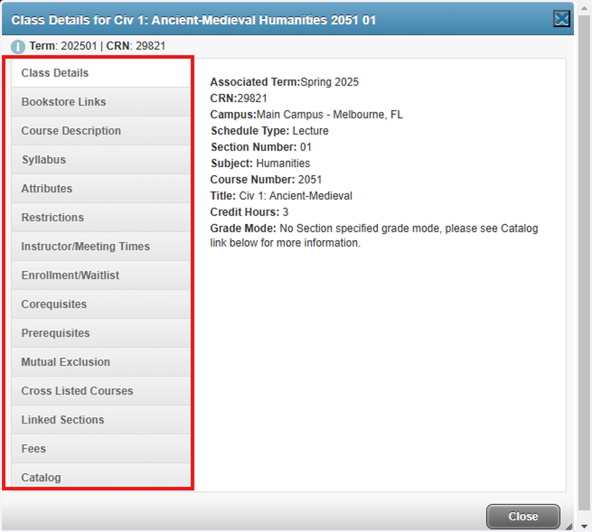 Select on each option to view more information.