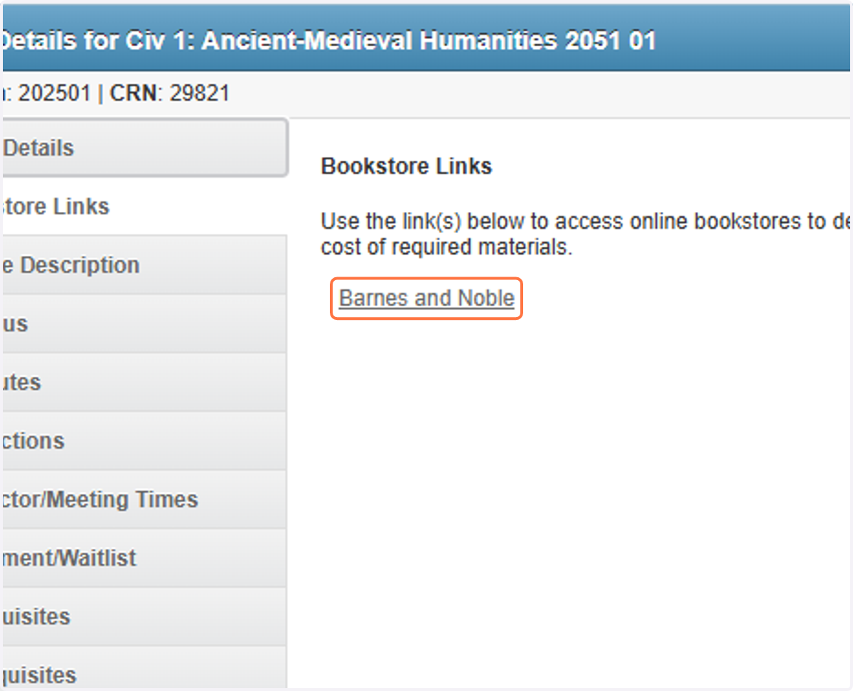Click on Barnes and Noble