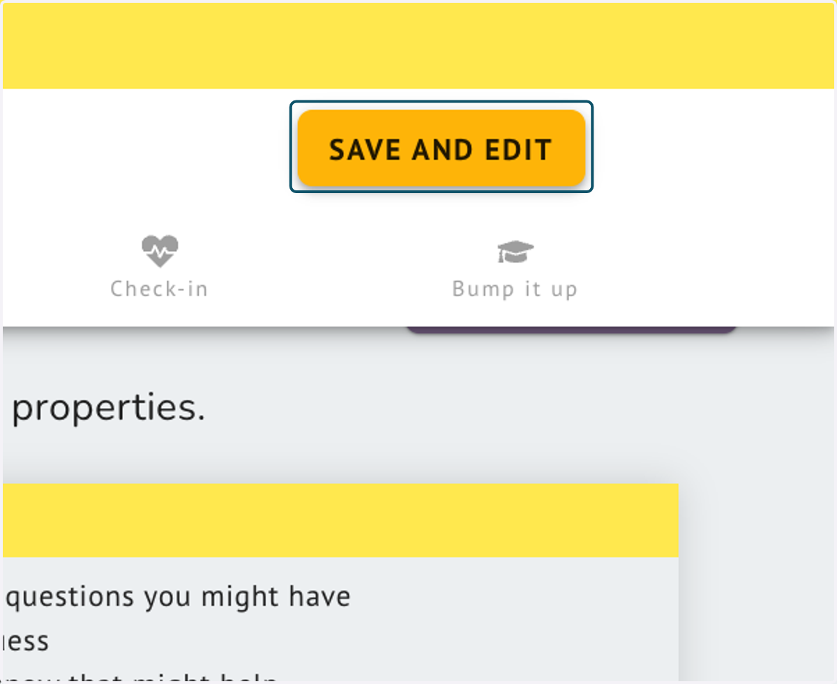 Click SAVE AND EDIT