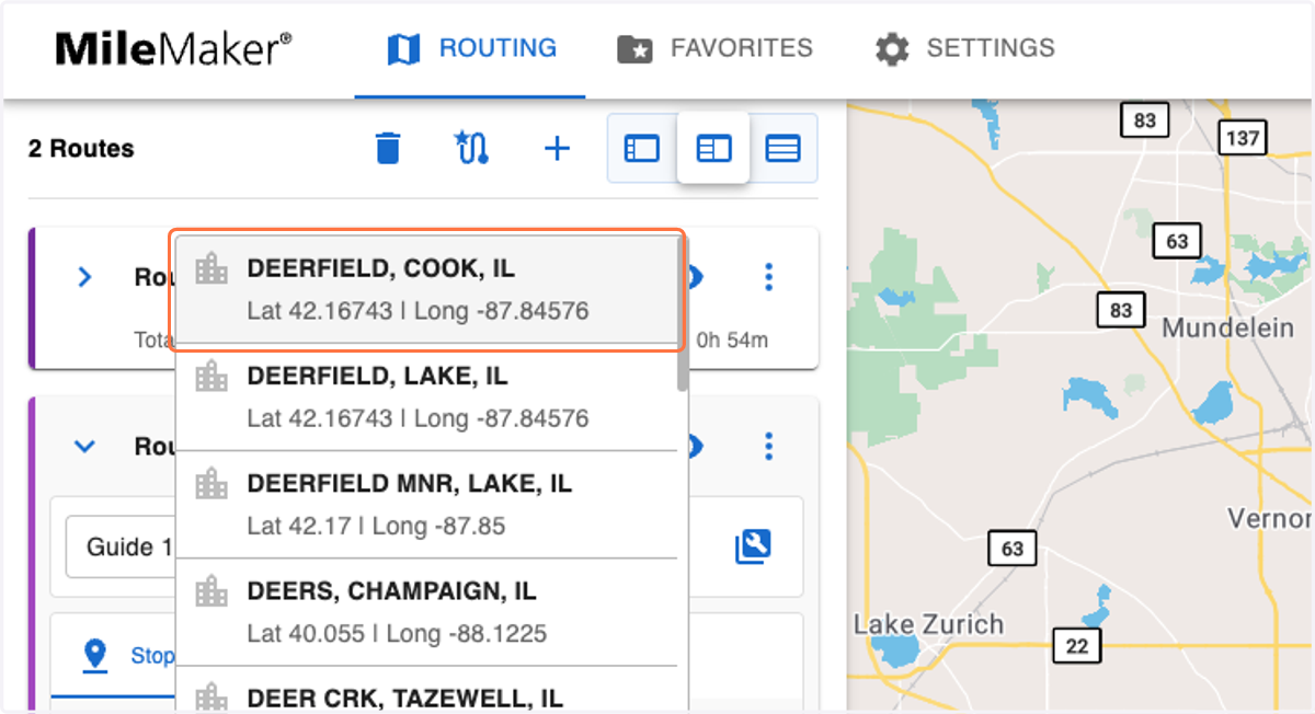 Select the best match from the Guide 19 search results