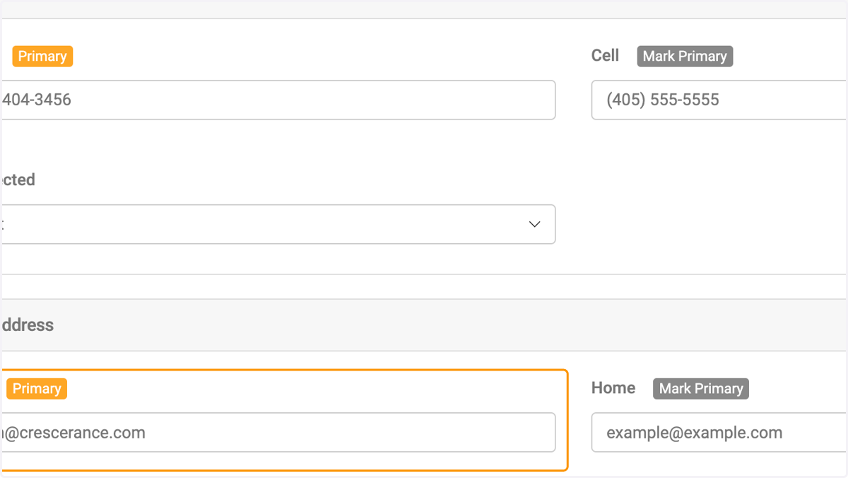 Update your primary email address