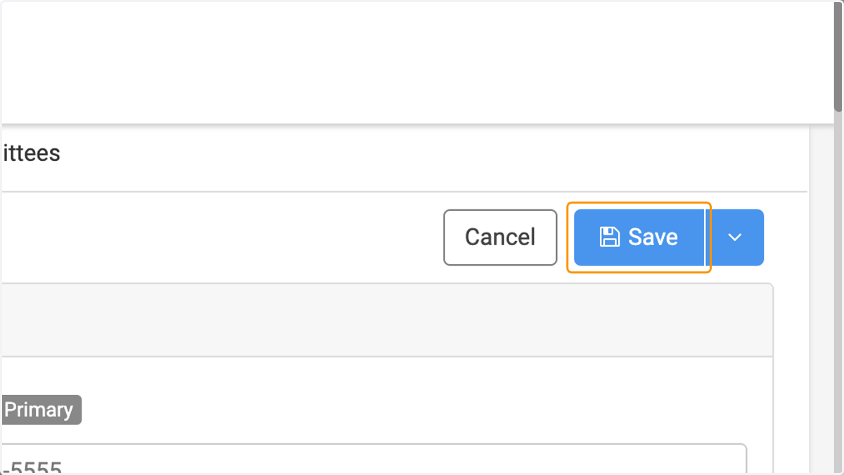 Click on Save