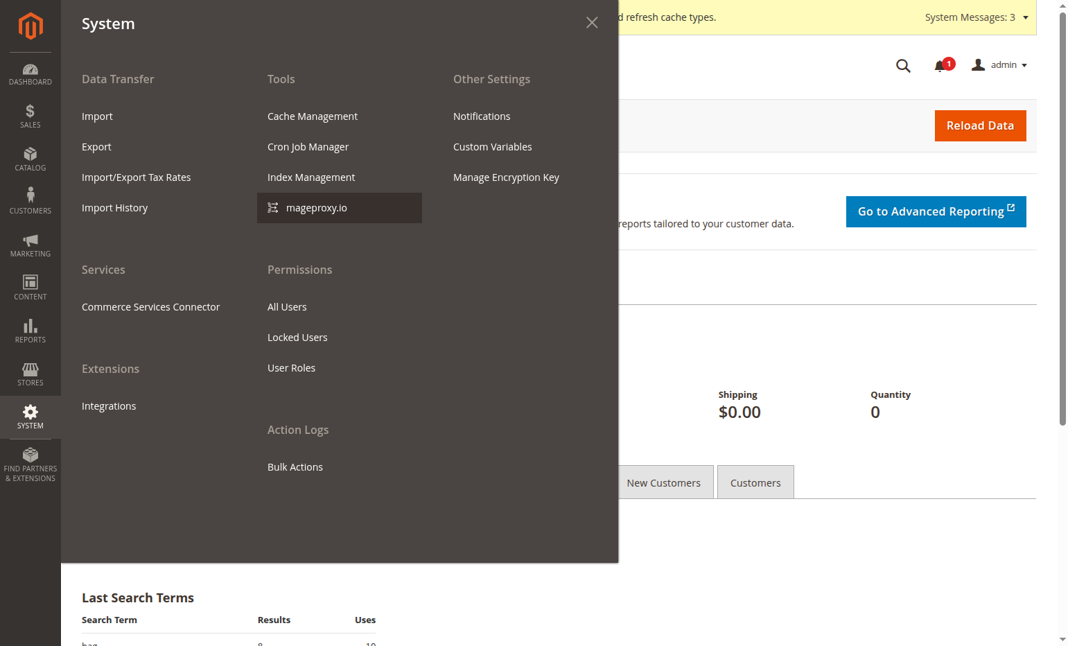 Click on mageproxy.io under Tools