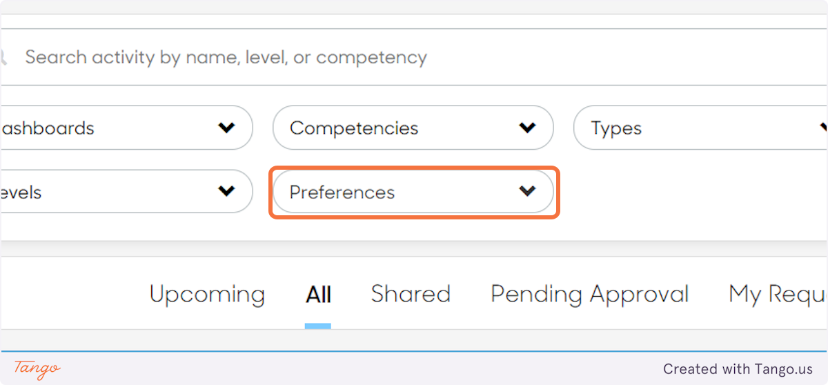 Click on Preferences