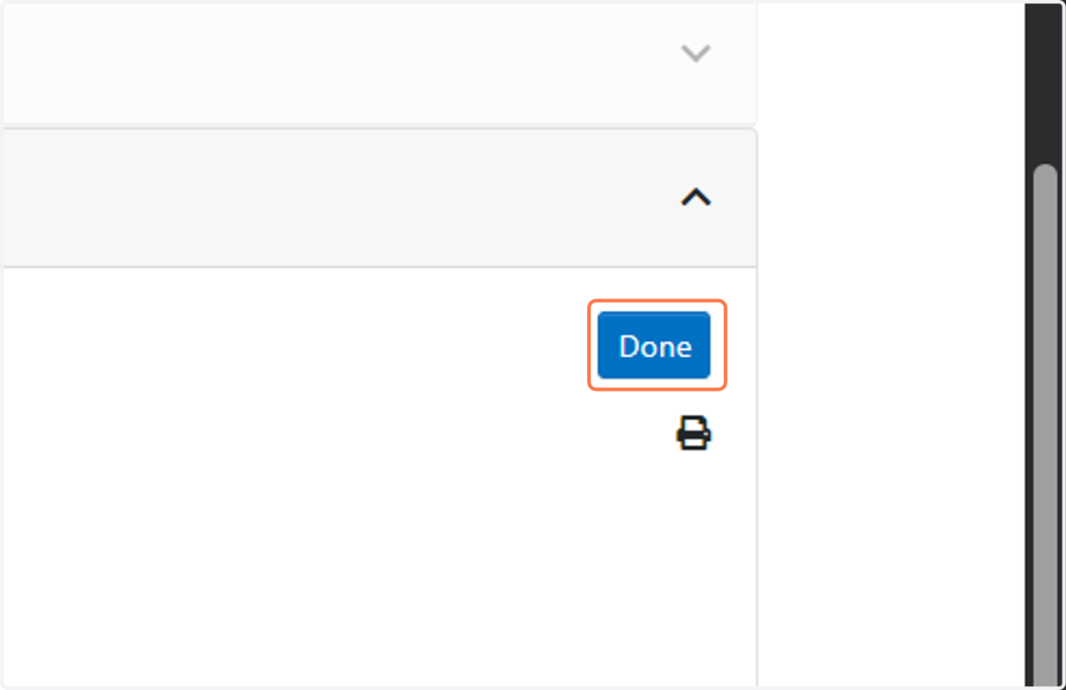 Click on Done - this will ensure any/all updates and changes will be saved