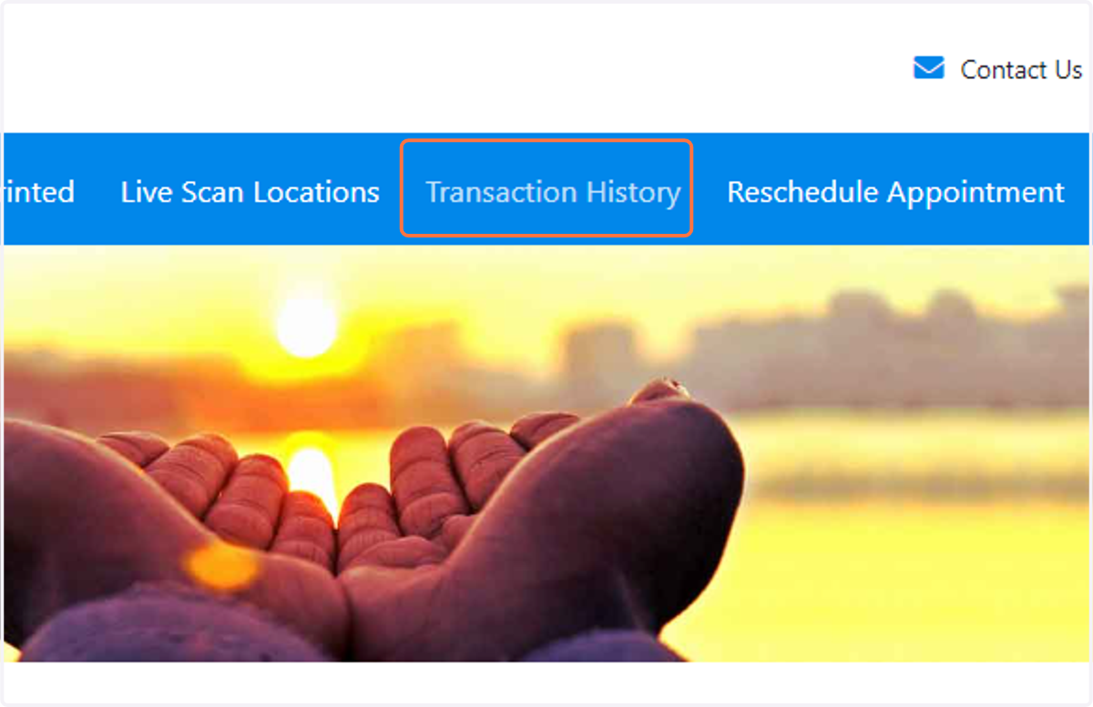 Click on Transaction History