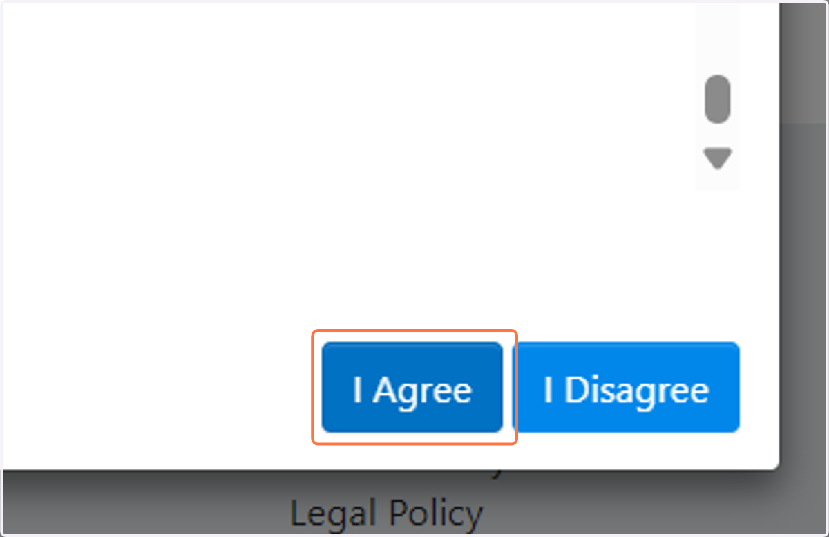 Please be sure to scroll through both the top and bottom agreement on this pop-out page