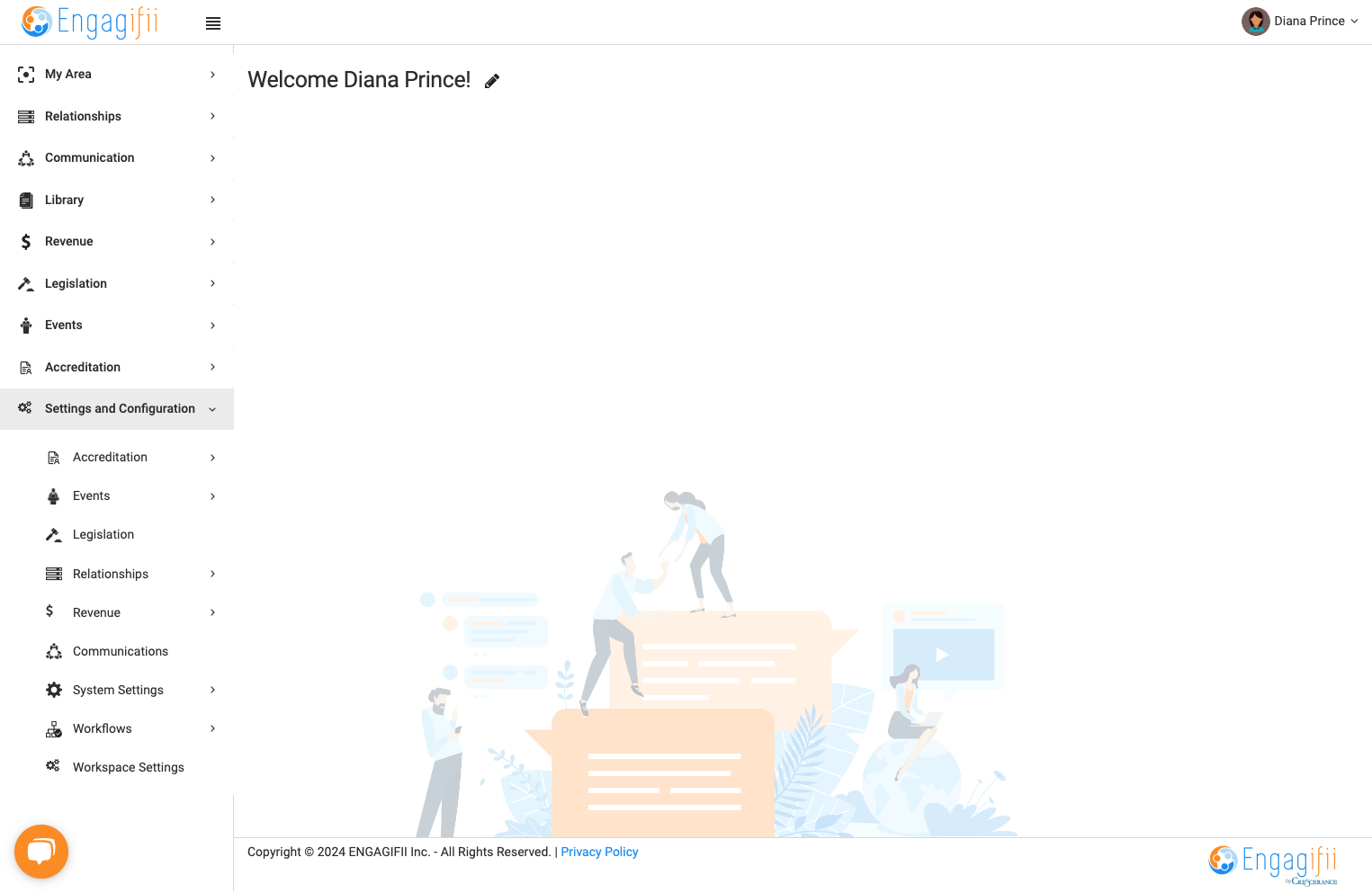 Click on Events