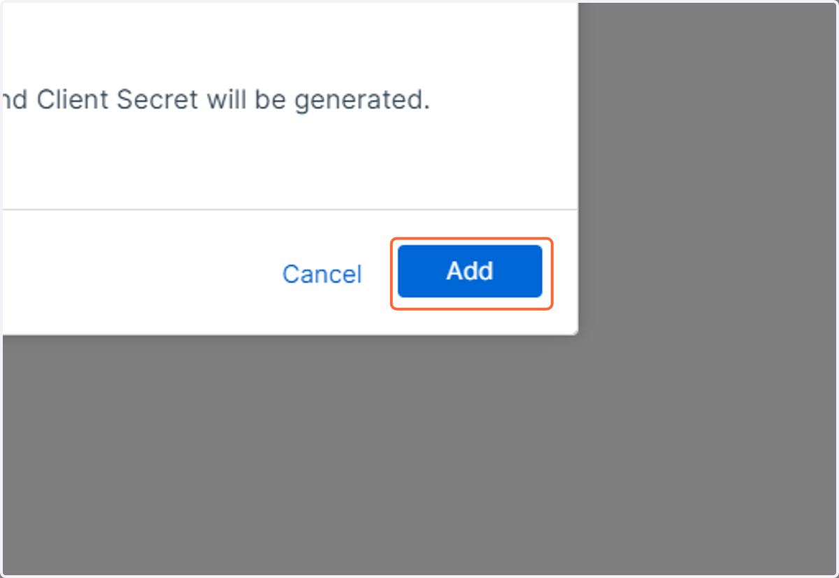 Click on Add