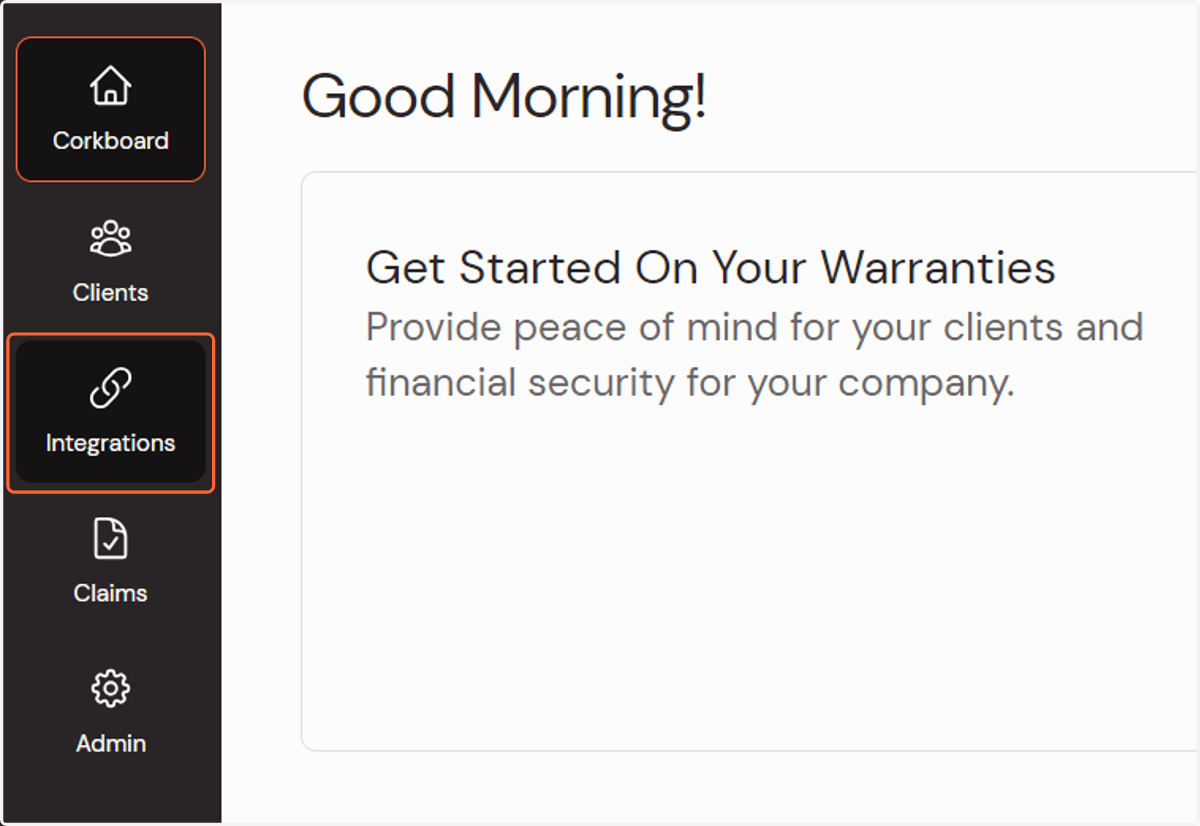 Click on Integrations