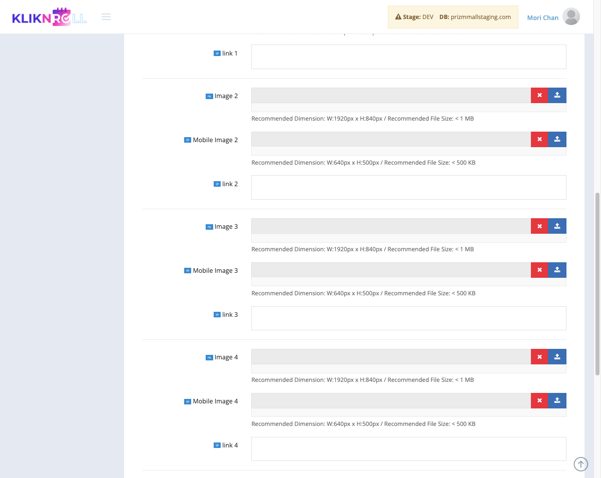 If you have additional banner visuals to display, repeat steps 1–4.