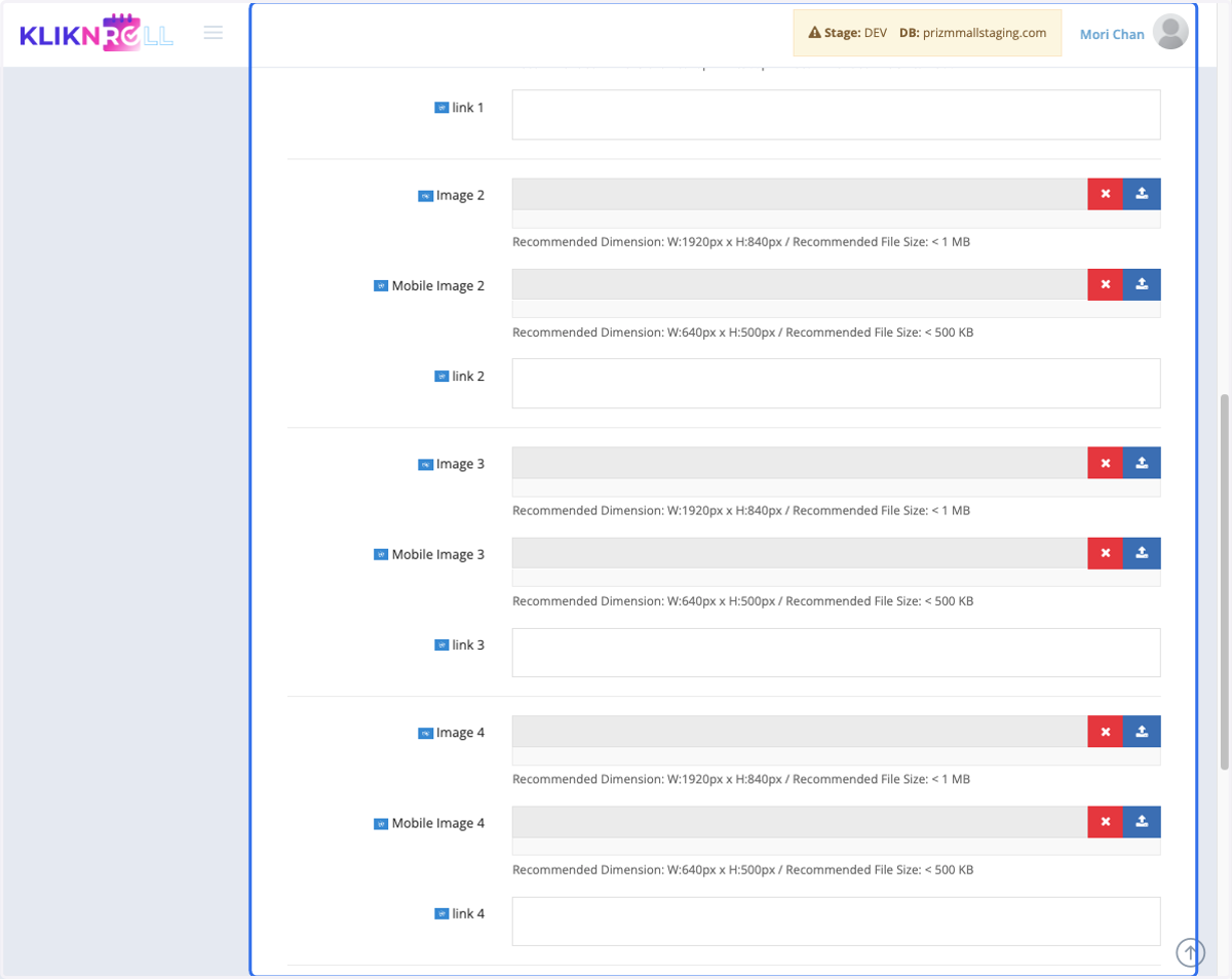 If you have additional banner visuals to display, repeat steps 1–4.