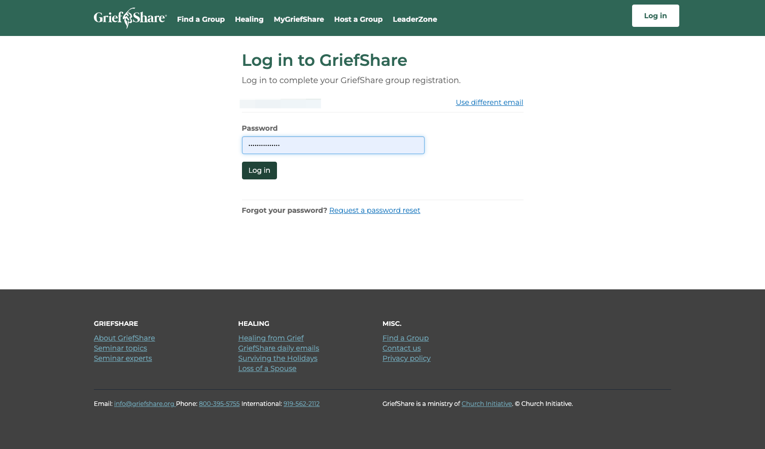 Click on Log in