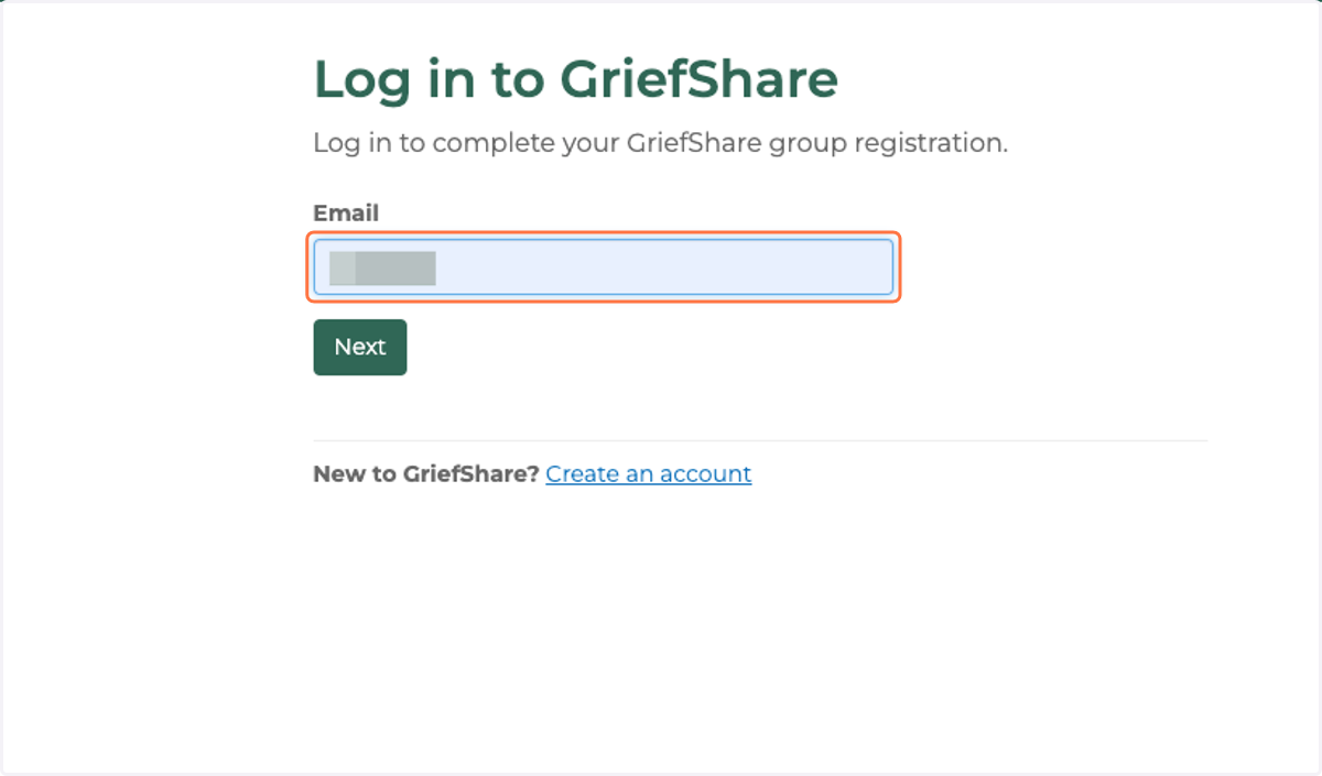 Type your email address