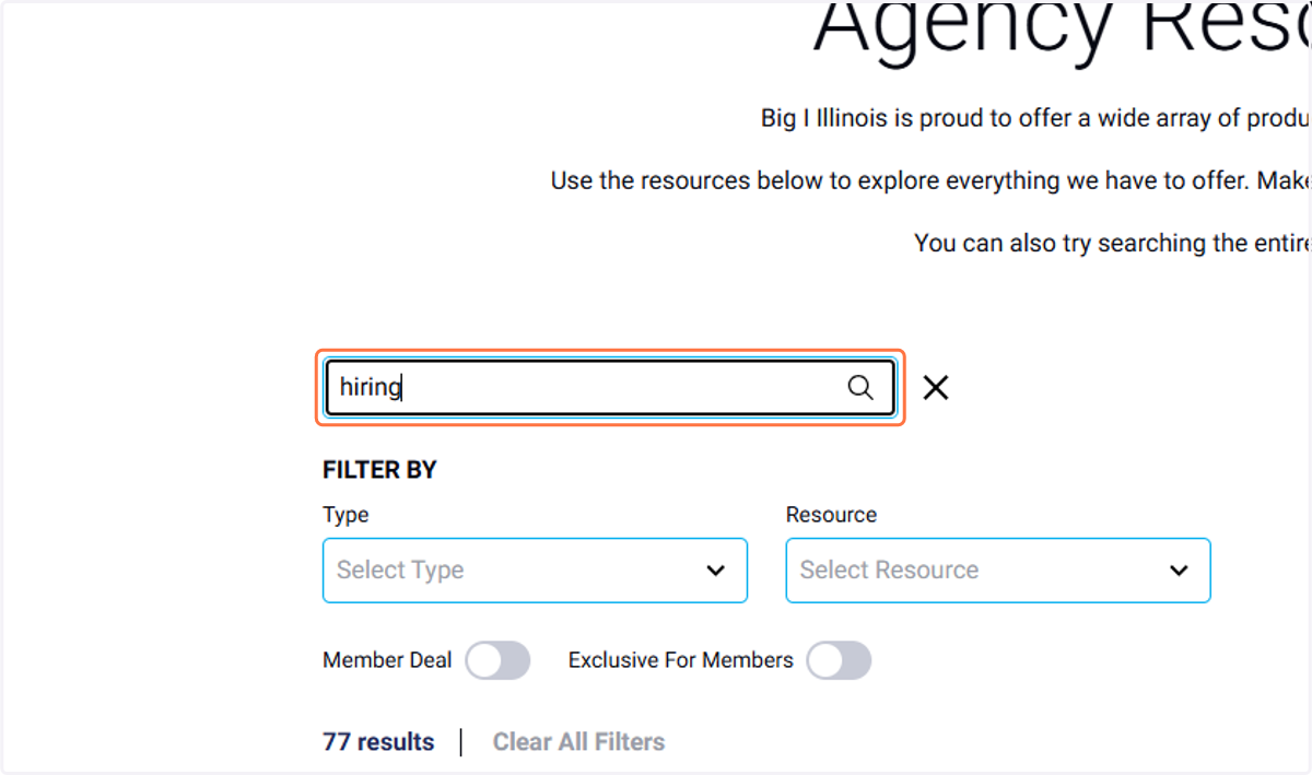 You can also use the search feature