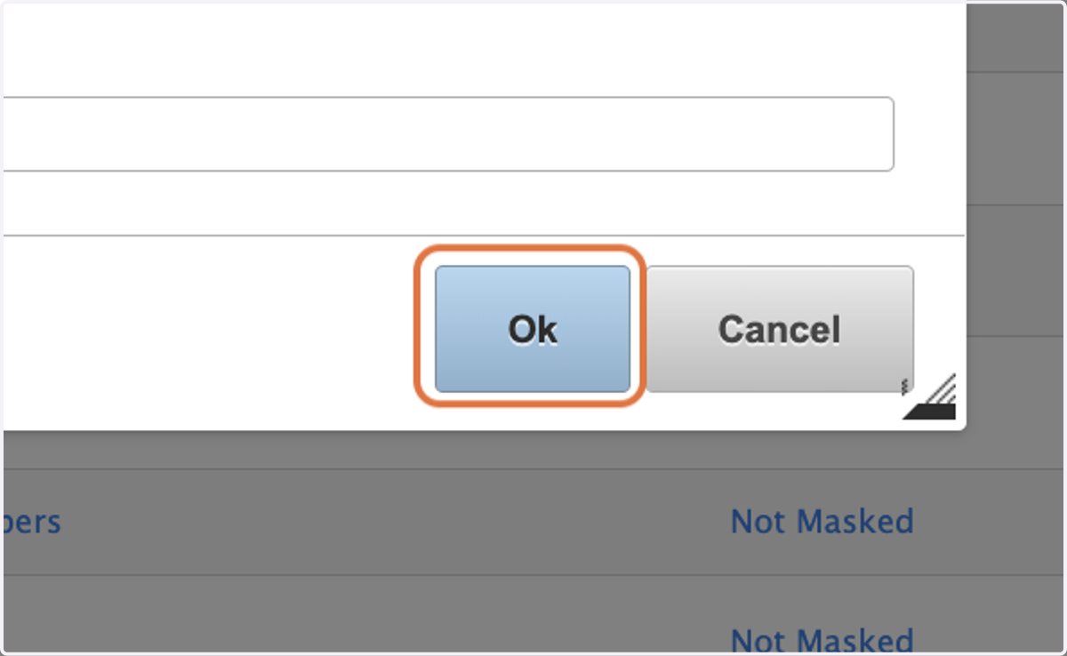 Click on Ok