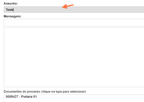 Adicionar Assunto 