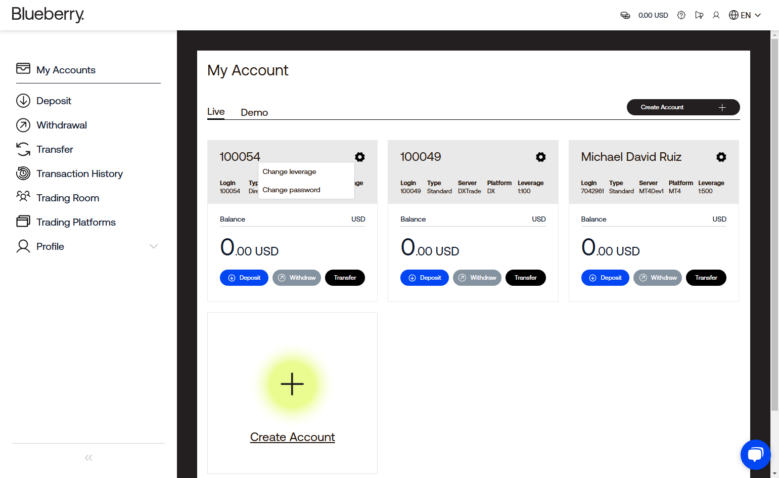 On your Client Portal Dashboard, Click on Settings (or the gear icon)