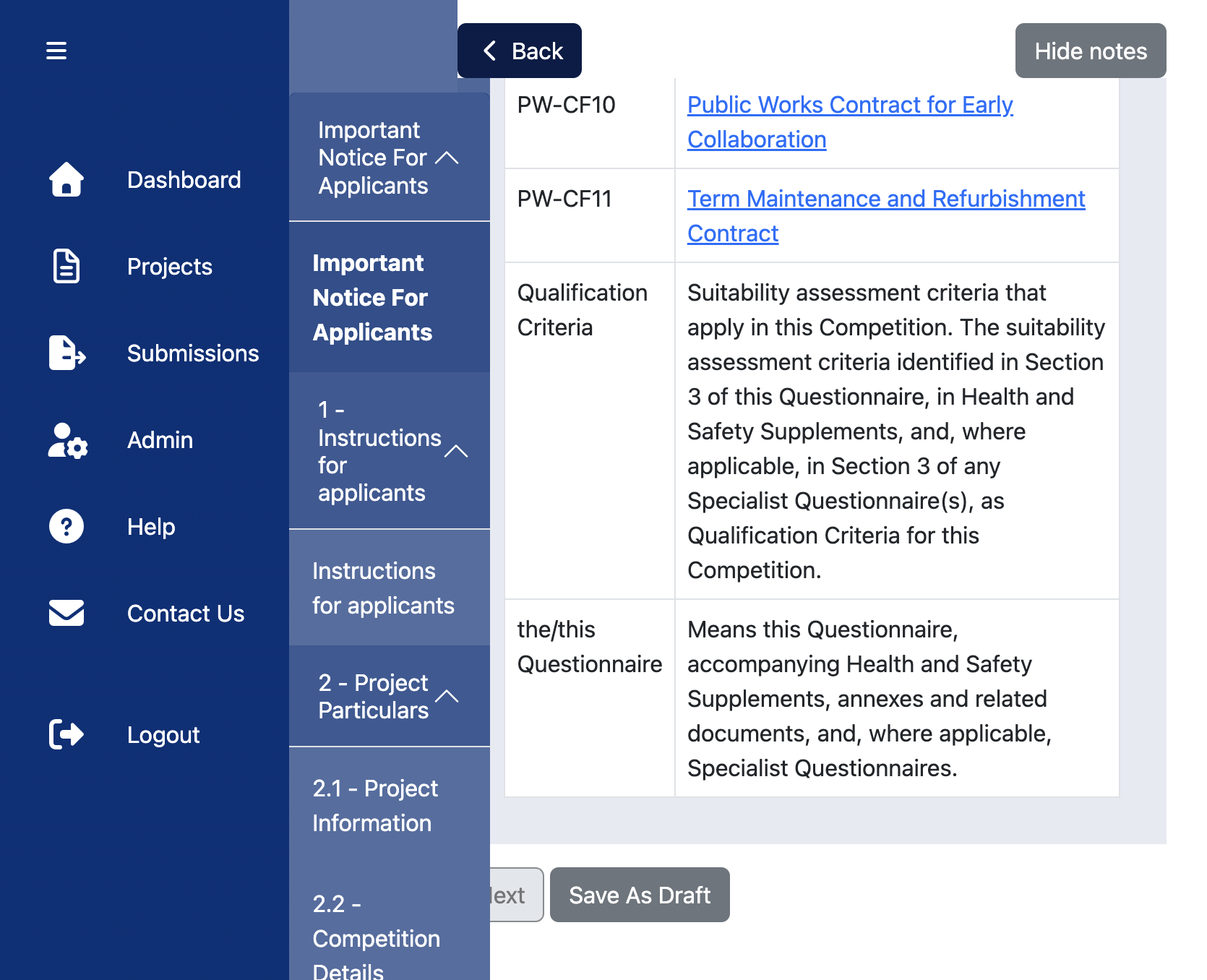 Fill Each Section of Form and Click on Next