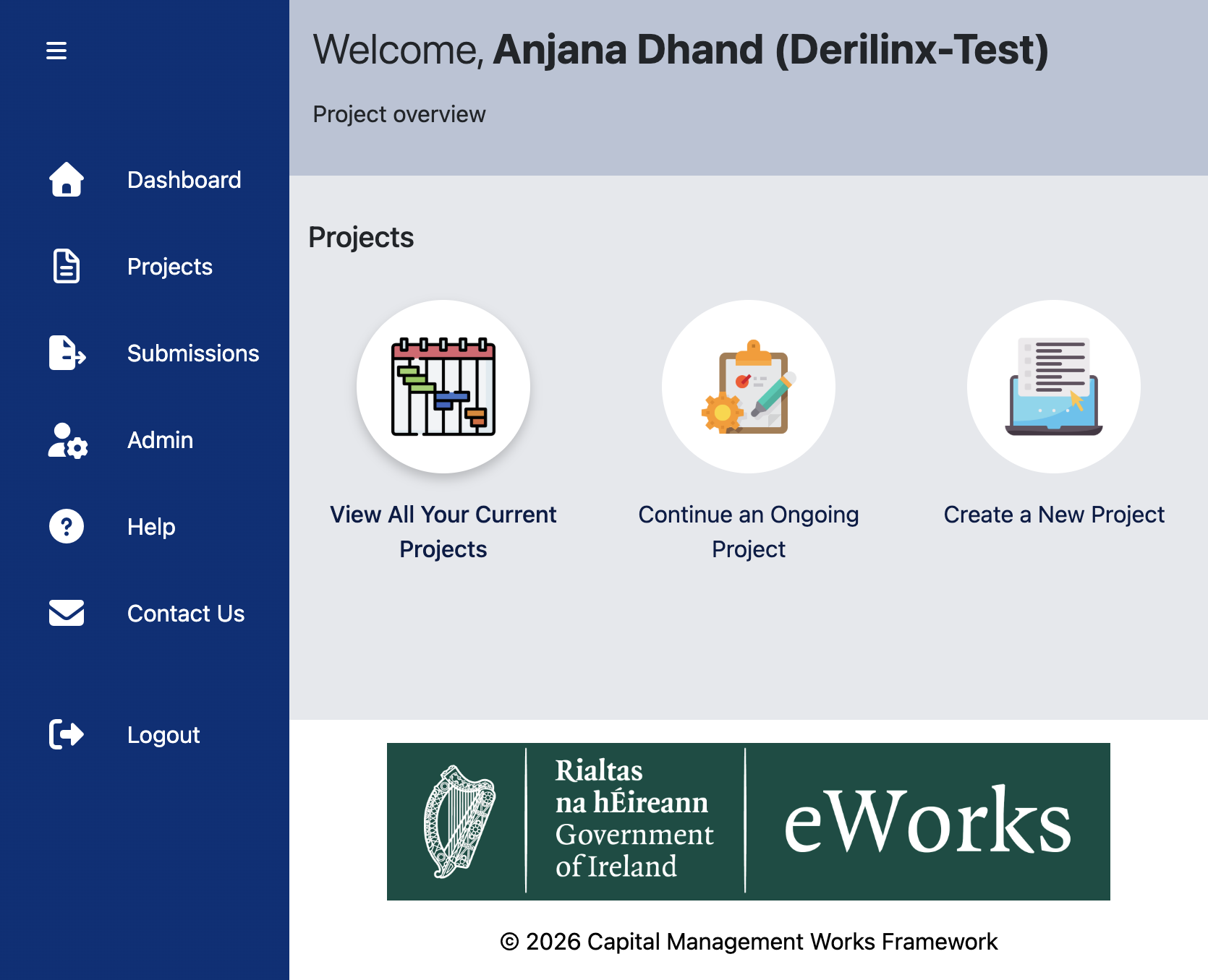 Click on View All Your Current Projects