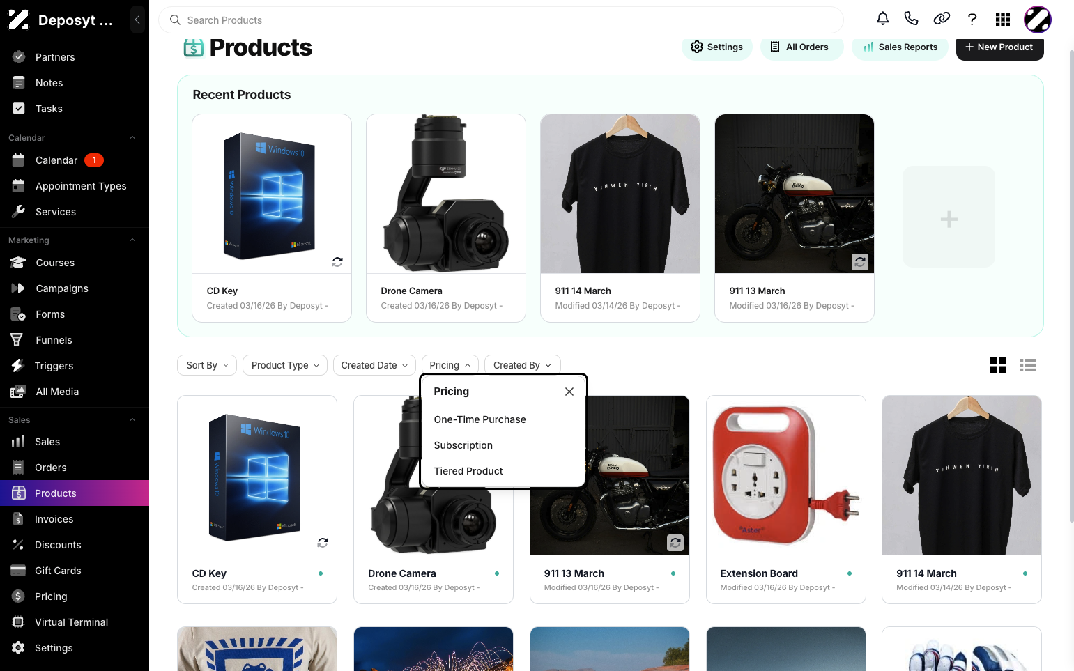 Step 6: The third filter is Pricing, where you can filter by One-Time Purchase, Subscription, or Tiered Product.