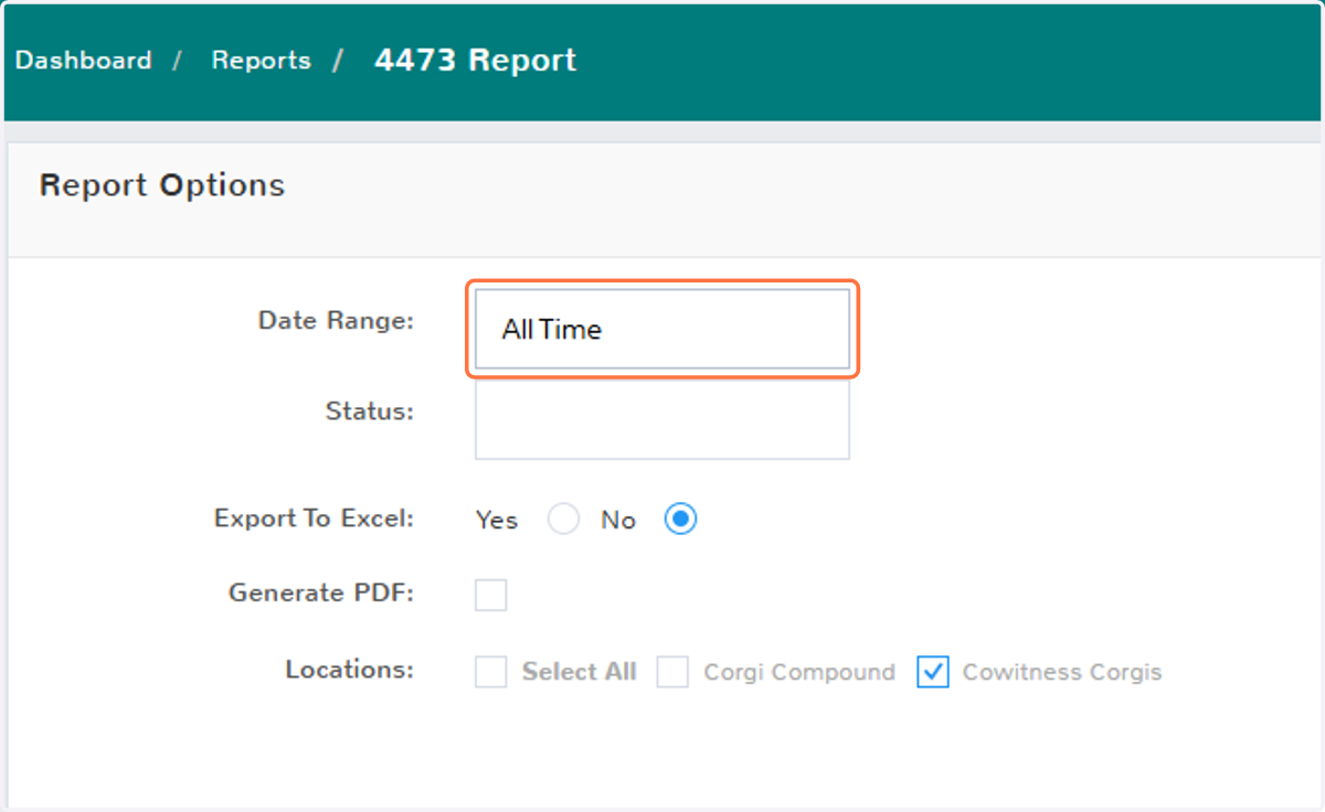 Filters: Date Range