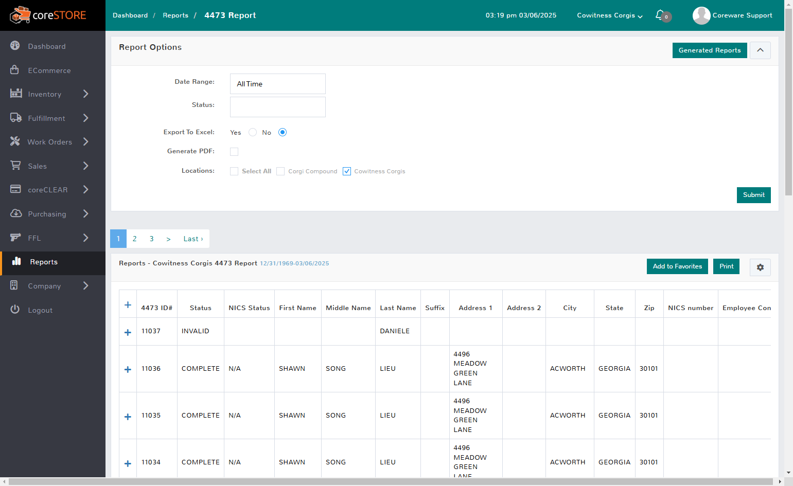 Select New Filters