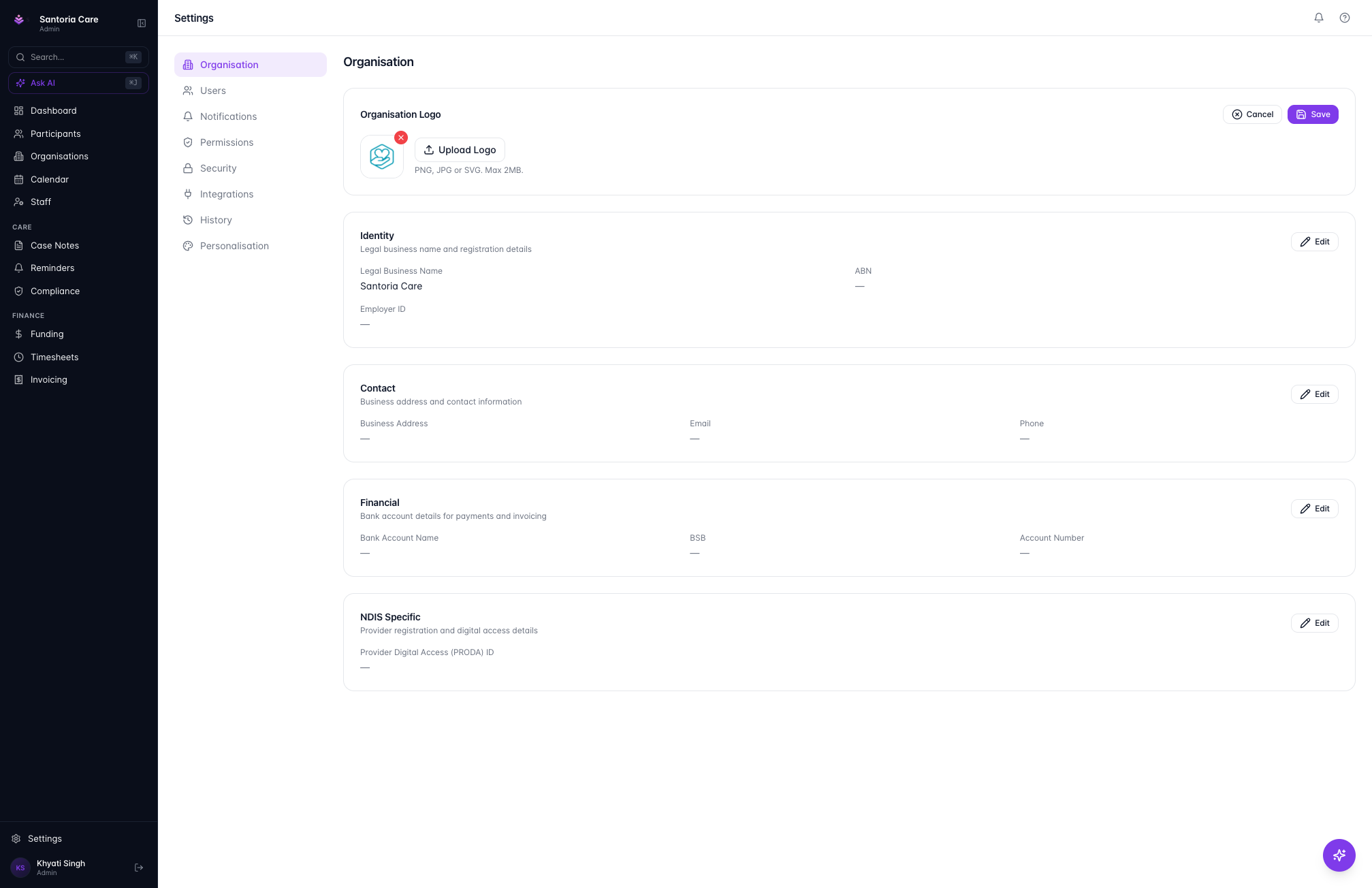 Type in text field