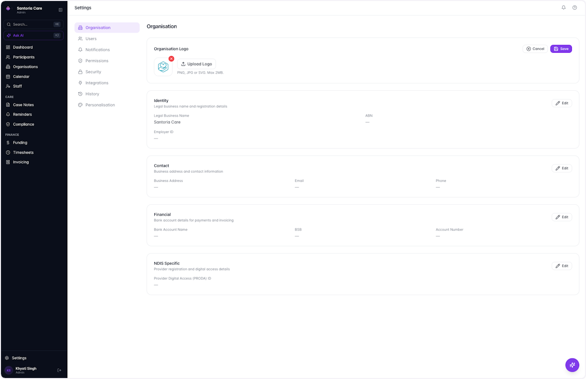 Type in text field