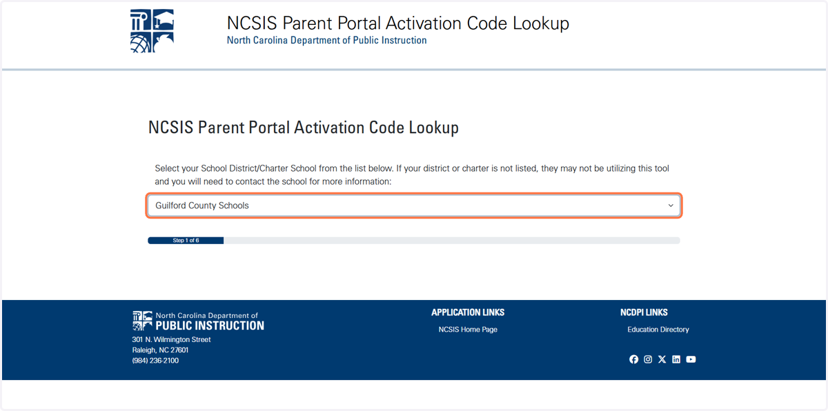 Type https://portalaccess.ncsis.gov in your Google Chrome web browser.