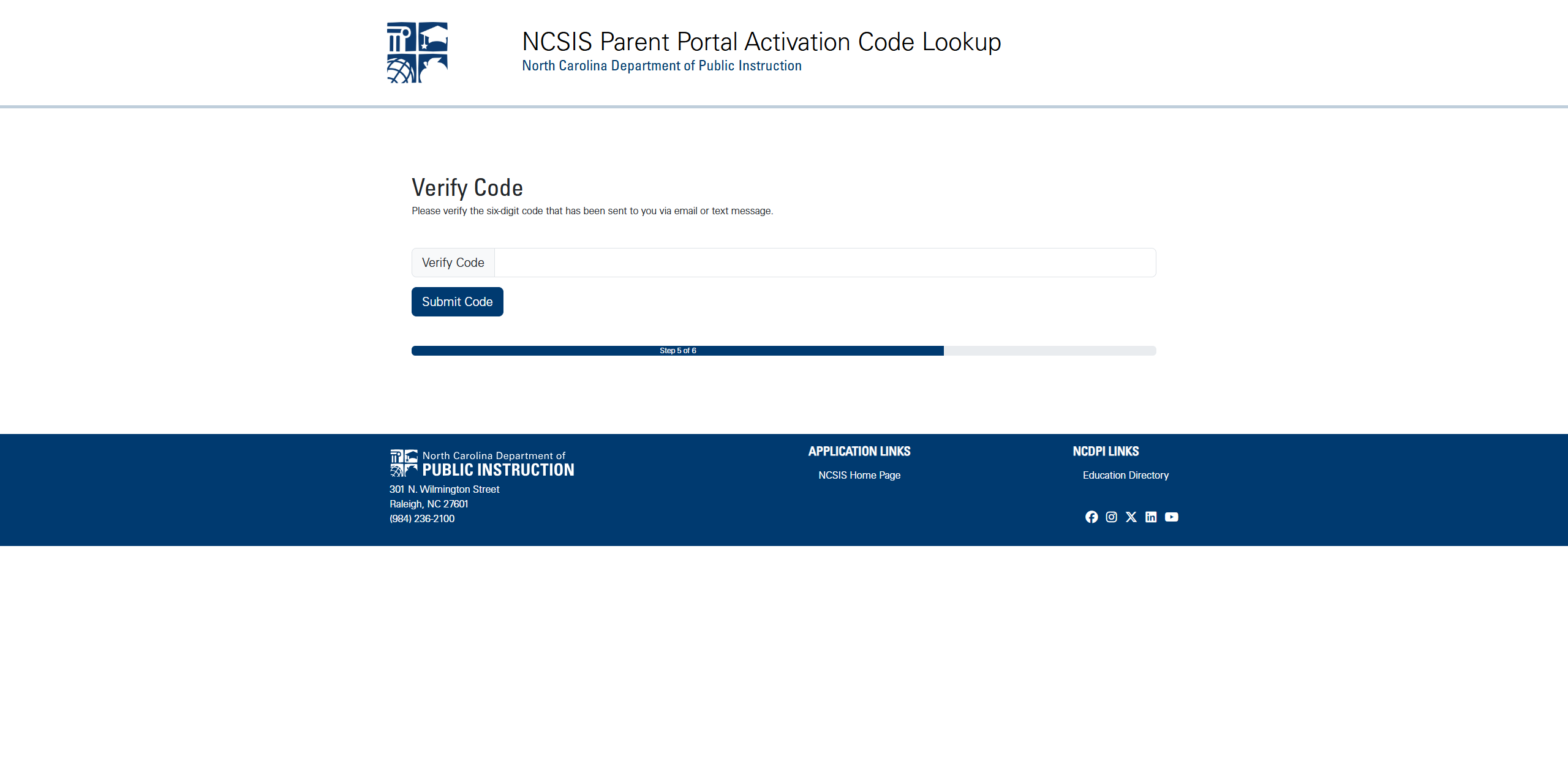 Select your name and verification method.