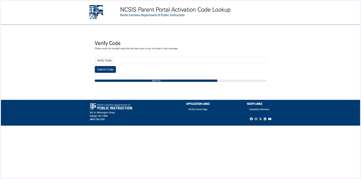 Select your name and verification method.