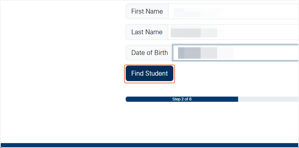Click on Find Student