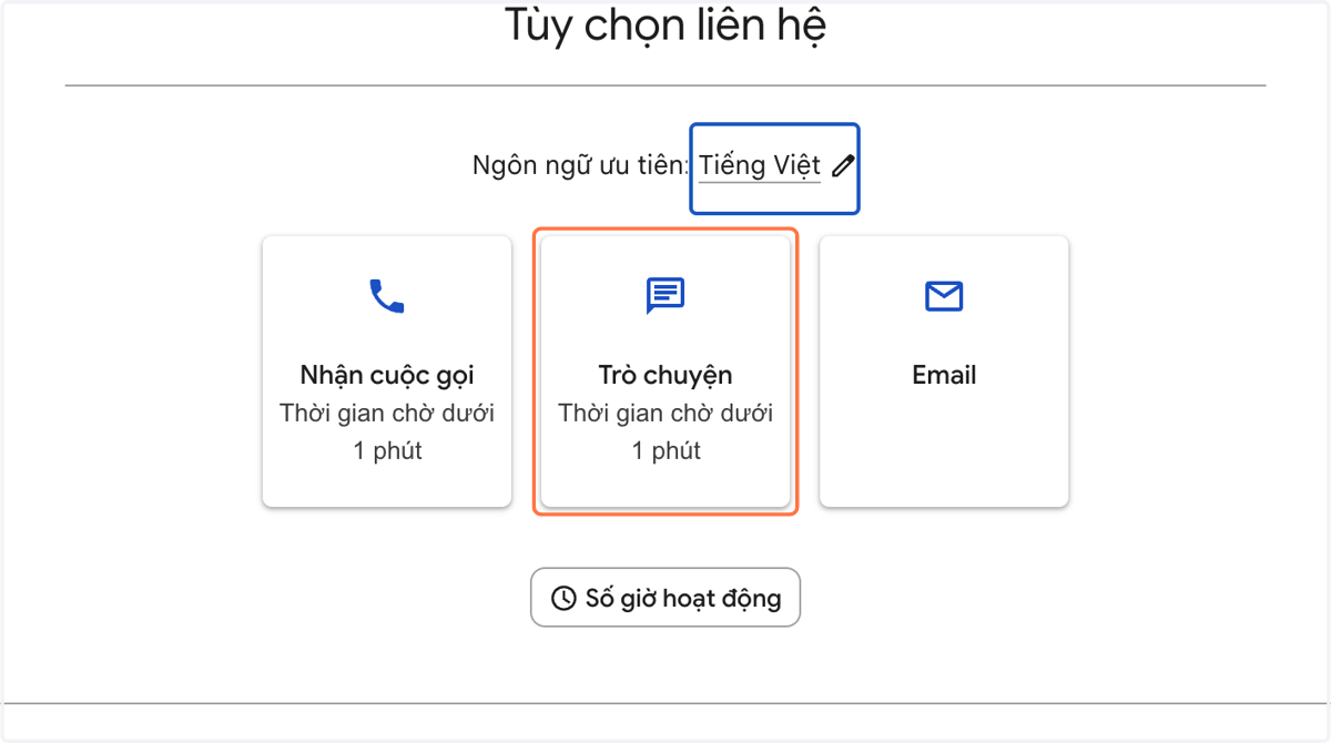Chọn Trò chuyện…