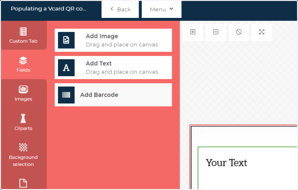Click on Add Barcode