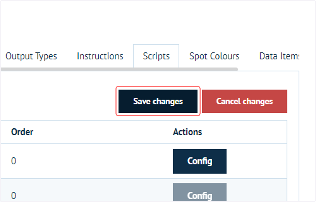 Click on Save changes