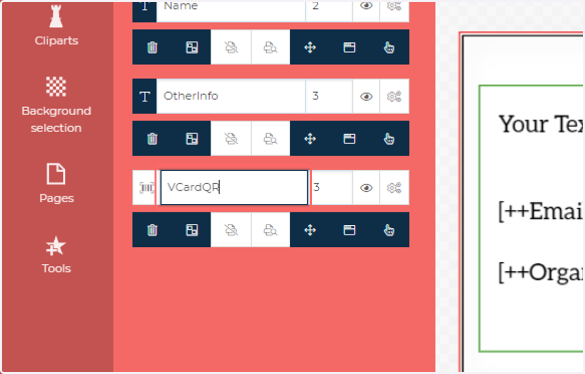Give a name to the newly created barcode field