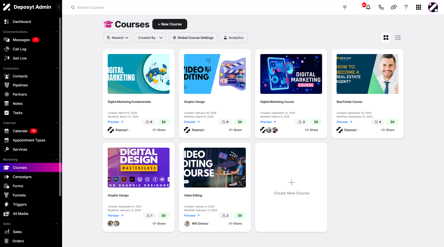 Adding a Module to a Curriculum
