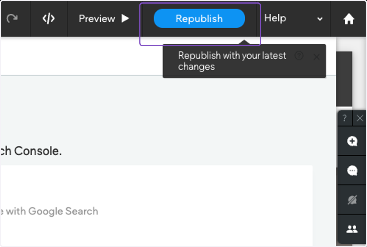 Click on Publish or Republish