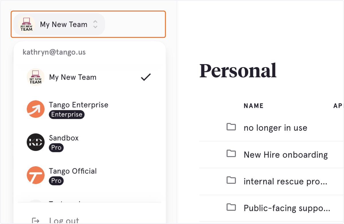Go to your Workspaces homepage