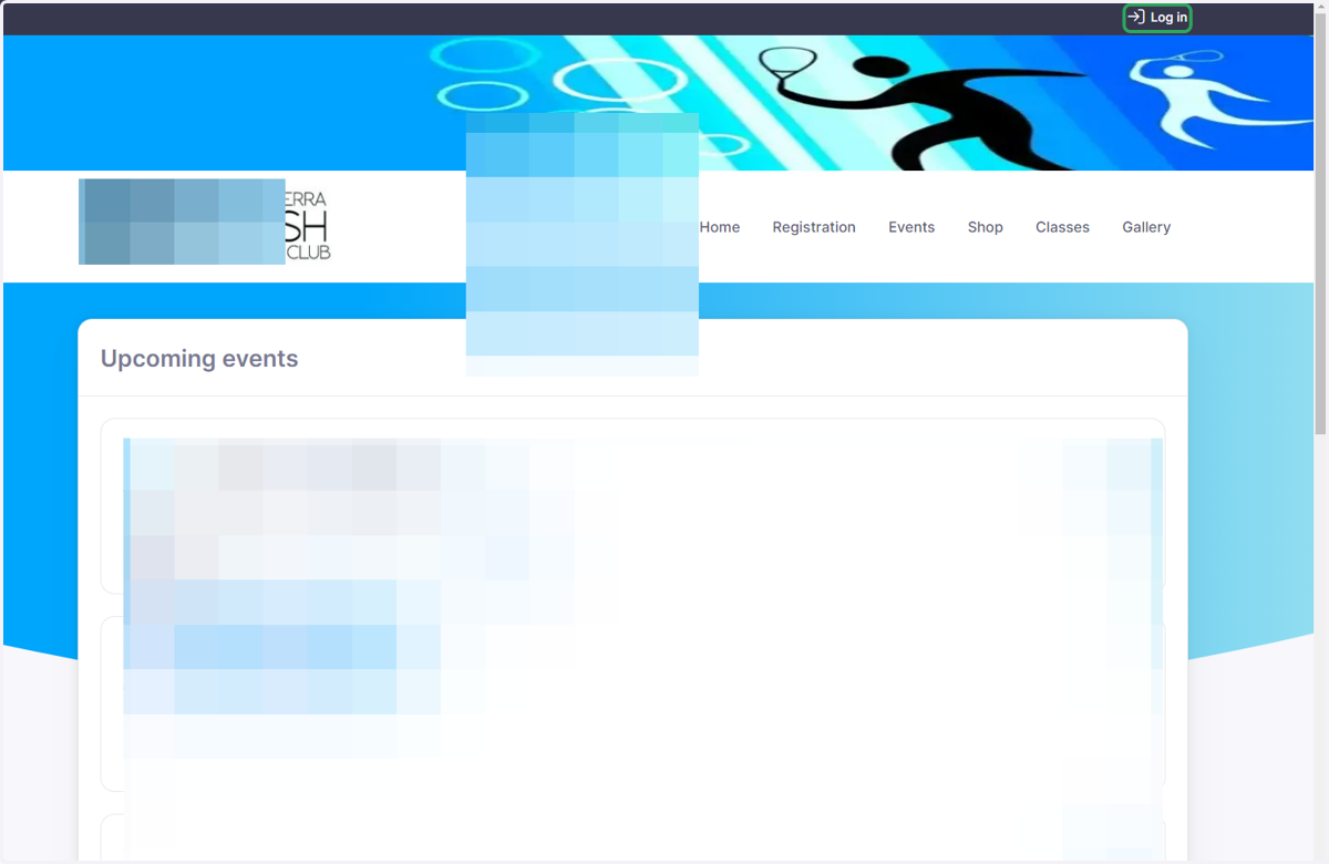 Click on Log in