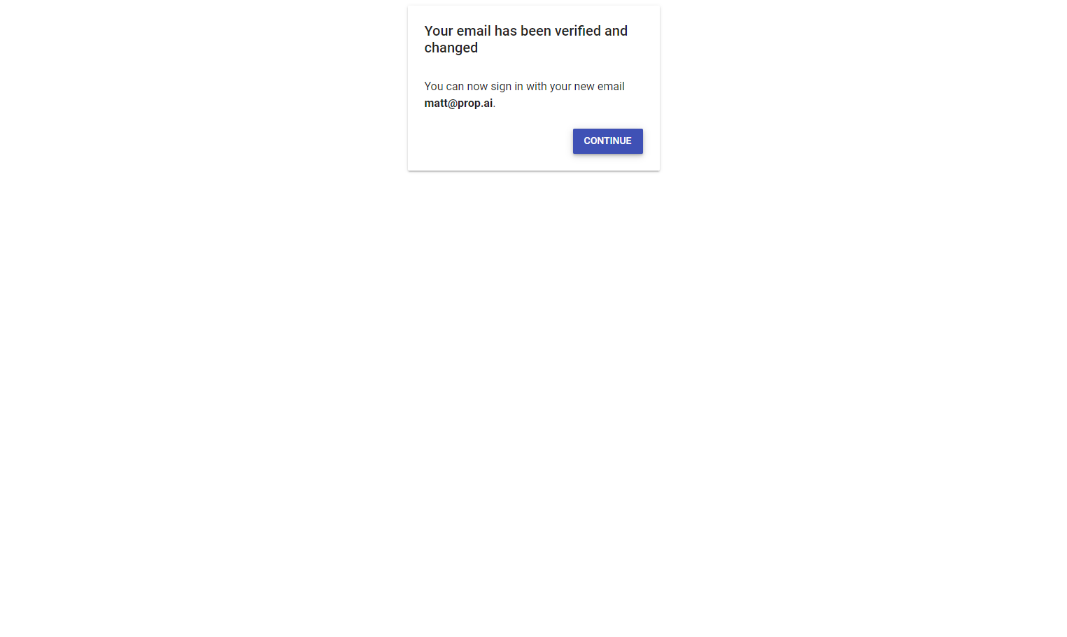Click on CONTINUE