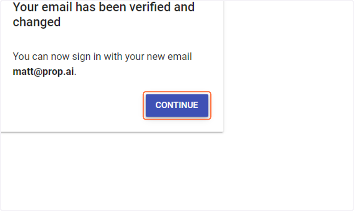 Click on CONTINUE
