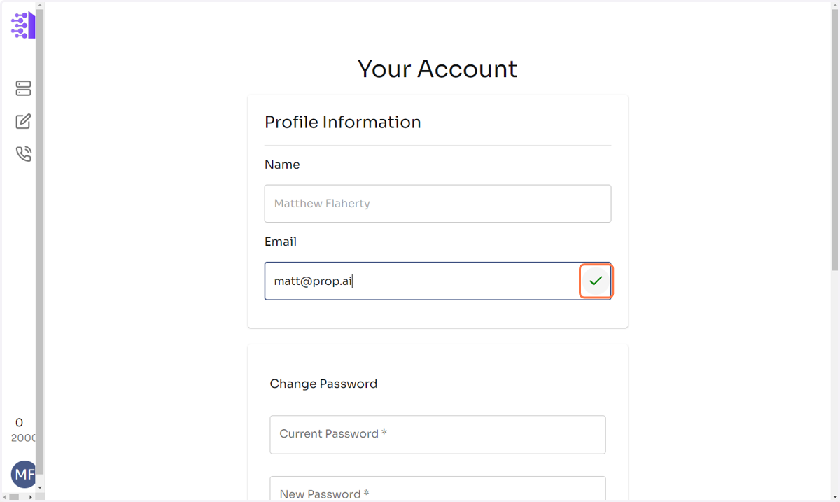 Click the green checkmark to confirm.