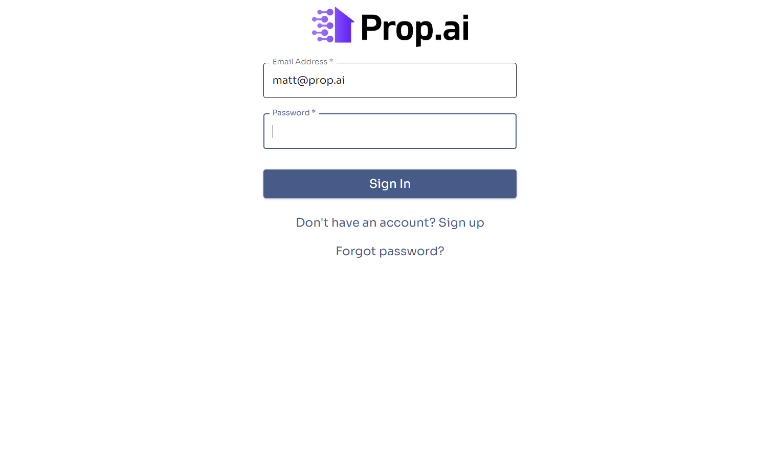 Type the new email address you verified.