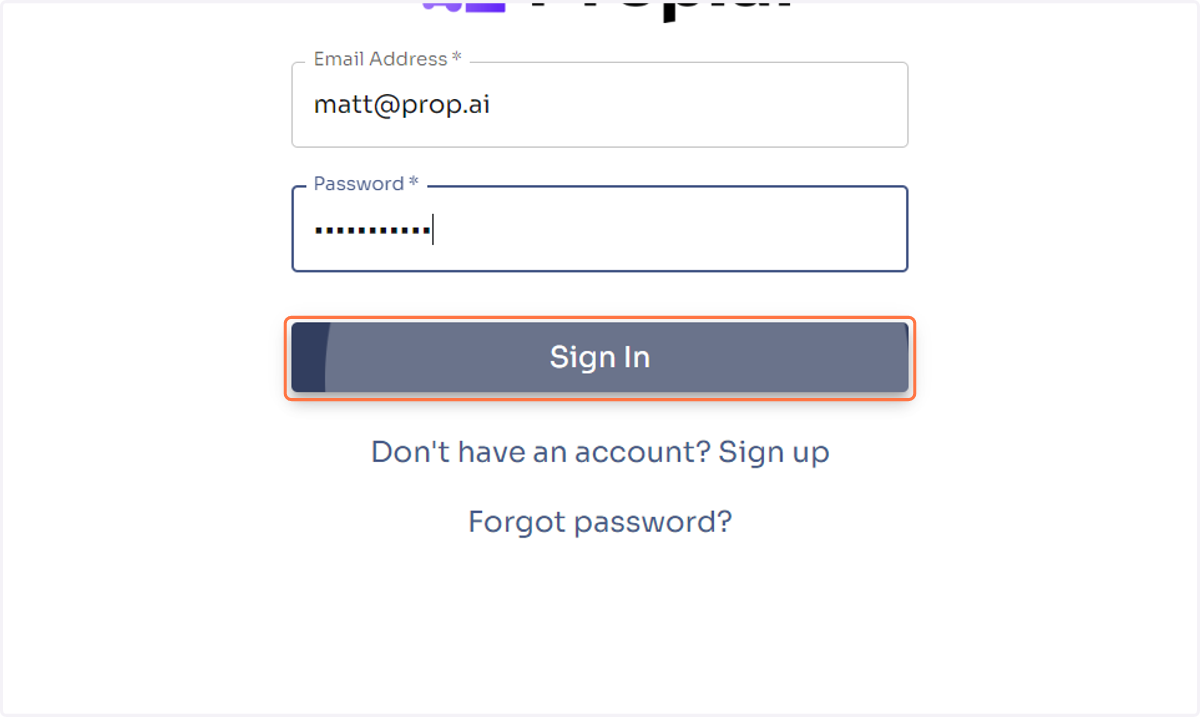 Click on Sign In!