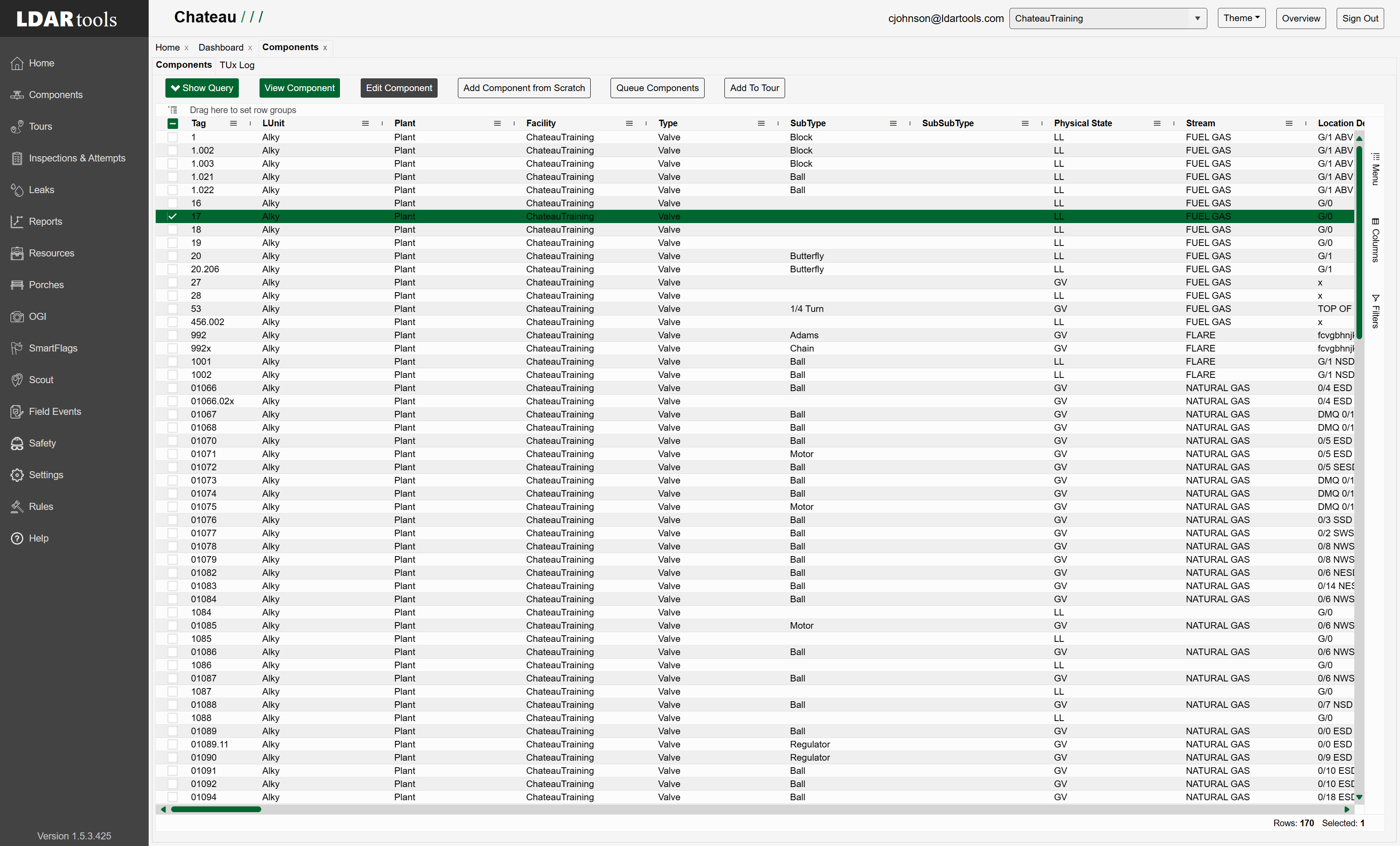Click on Edit Component. If you have selected more than one component, this button will read 'Multi-Edit # Components'.