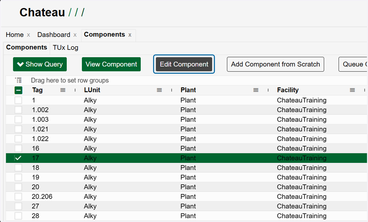 Click on Edit Component. If you have selected more than one component, this button will read 'Multi-Edit # Components'.